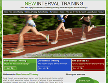 Tablet Screenshot of newintervaltraining.com